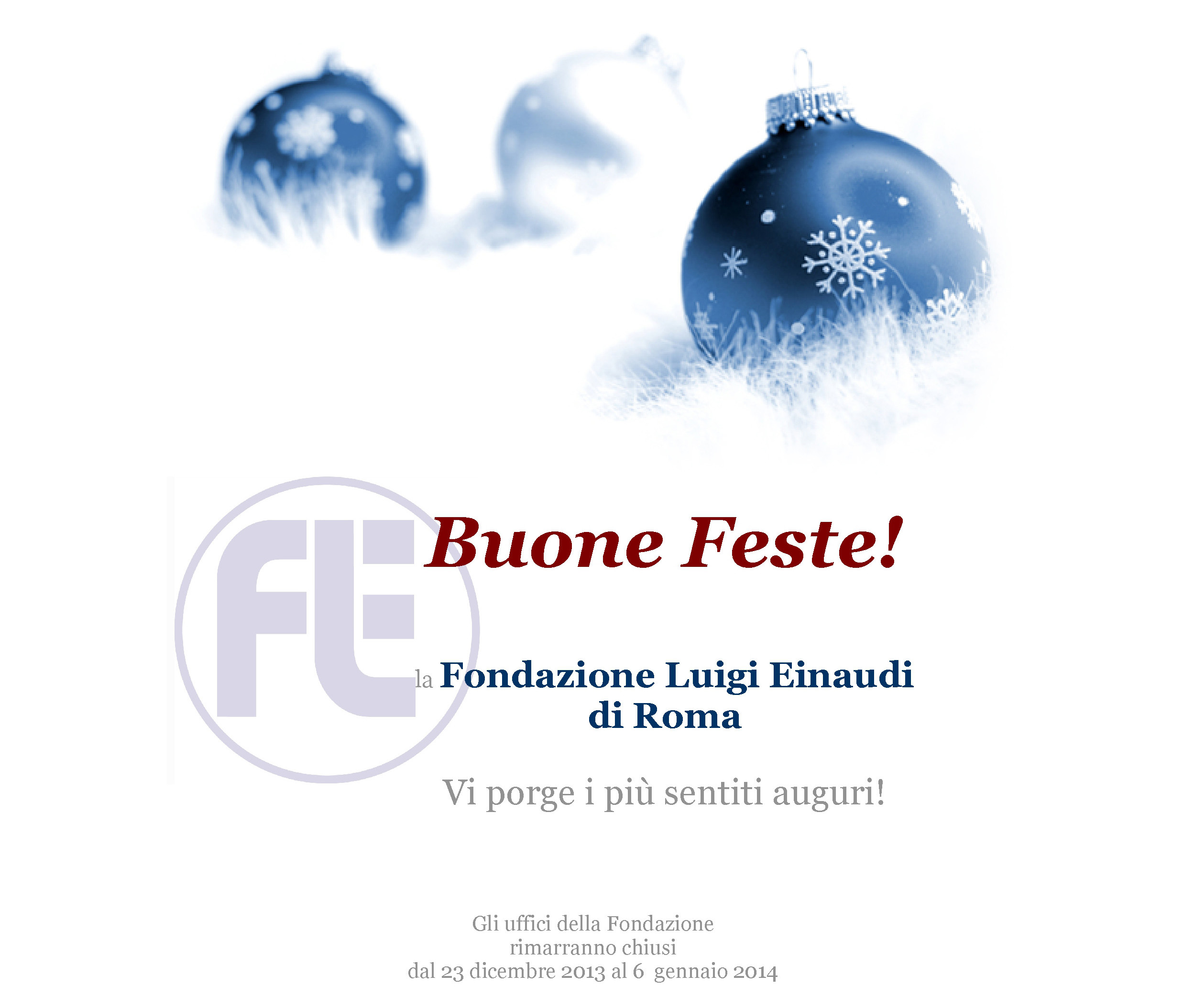 Auguri di Buone Feste!