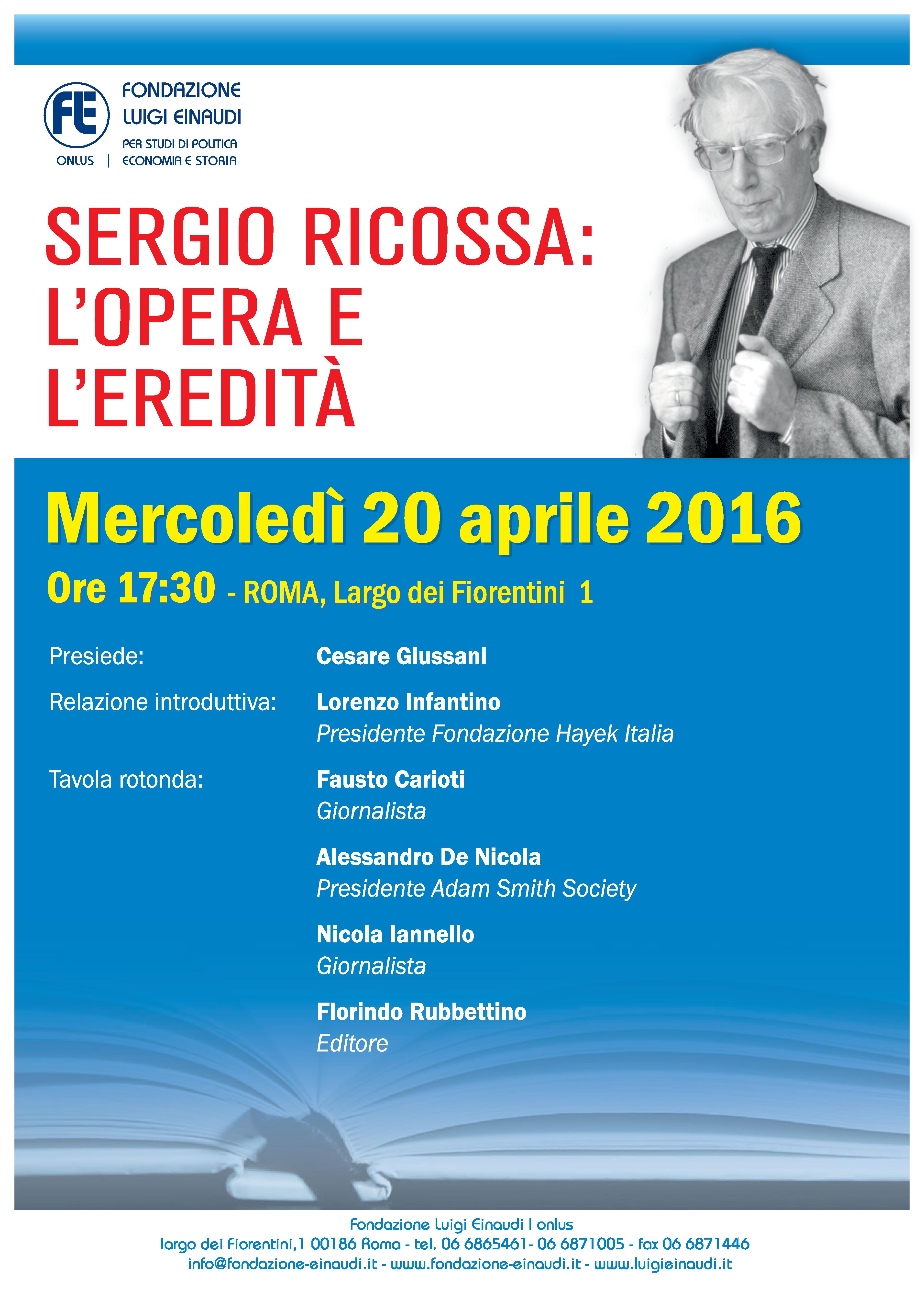 Commemorazione Sergio Ricossa