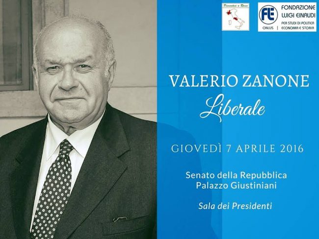 In memory of Valerio Zanone