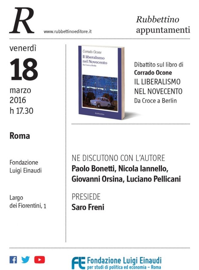 Il Liberalismo del 900, da Croce a Berlin di Corrado Ocone