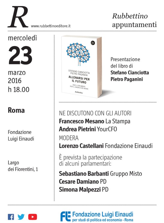 “Training for the future” by Pietro Paganini e Stefano Cianciotta