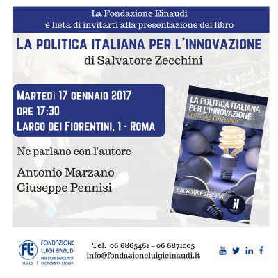 Presentazione La politica italiana per l'innovazione