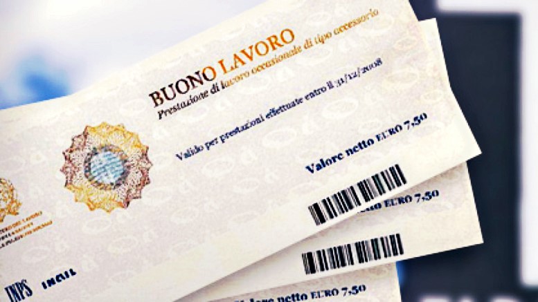 Meglio l’odiato voucher che il lavoro in nero