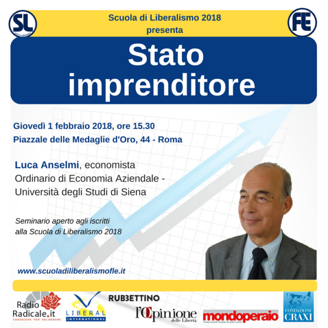 Stato imprenditore – Scuola di Liberalismo 2018