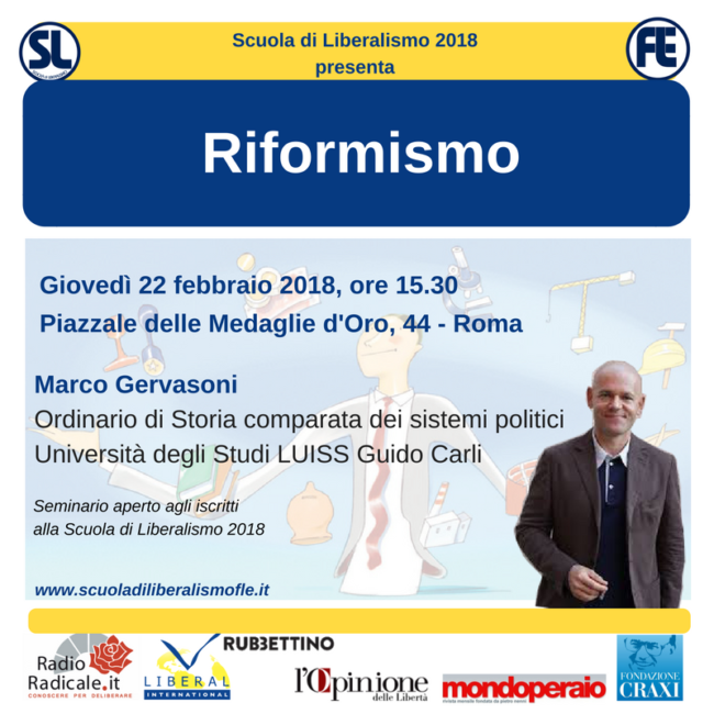 Riformismo – Scuola di Liberalismo 2018