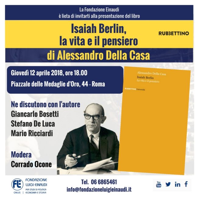 Isaiah Berlin, life and thoughts