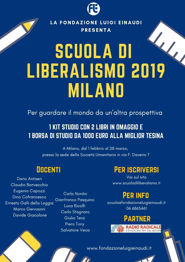 Scuola di Liberalismo 2019 – Milano