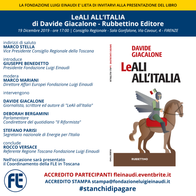 Presentazione libro “LeALI ALL’ITALIA” di Davide Giacalone a Firenze