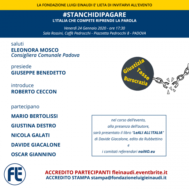 #STANCHIDIPAGARE – Competent Italy take the floor – PADUA