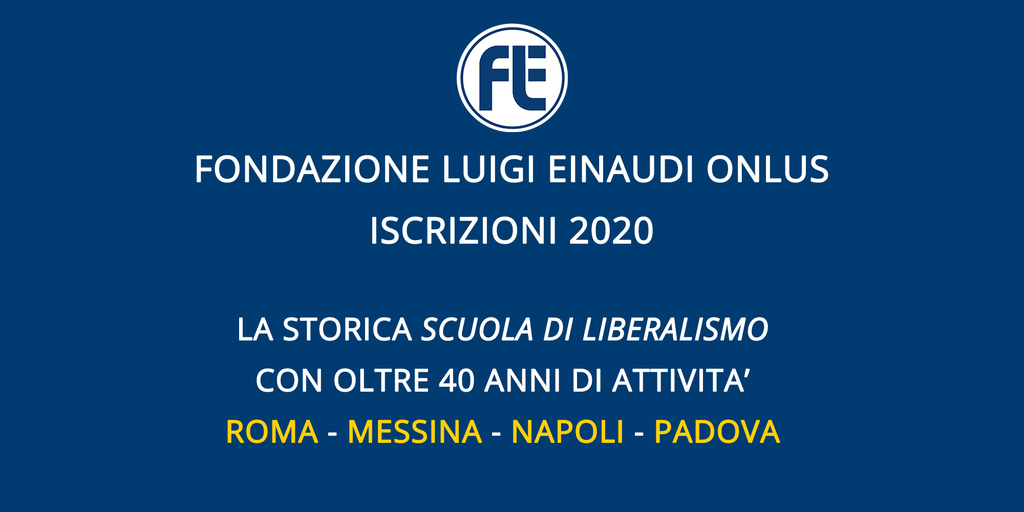 Scuola di Liberalismo 2020