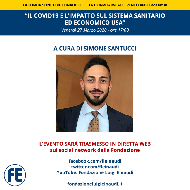 #FLEatHome – LIVE WITH SIMONE SANTUCCI, “U.S. healthcare and economic system: the impact of Covid-19 outbreak”