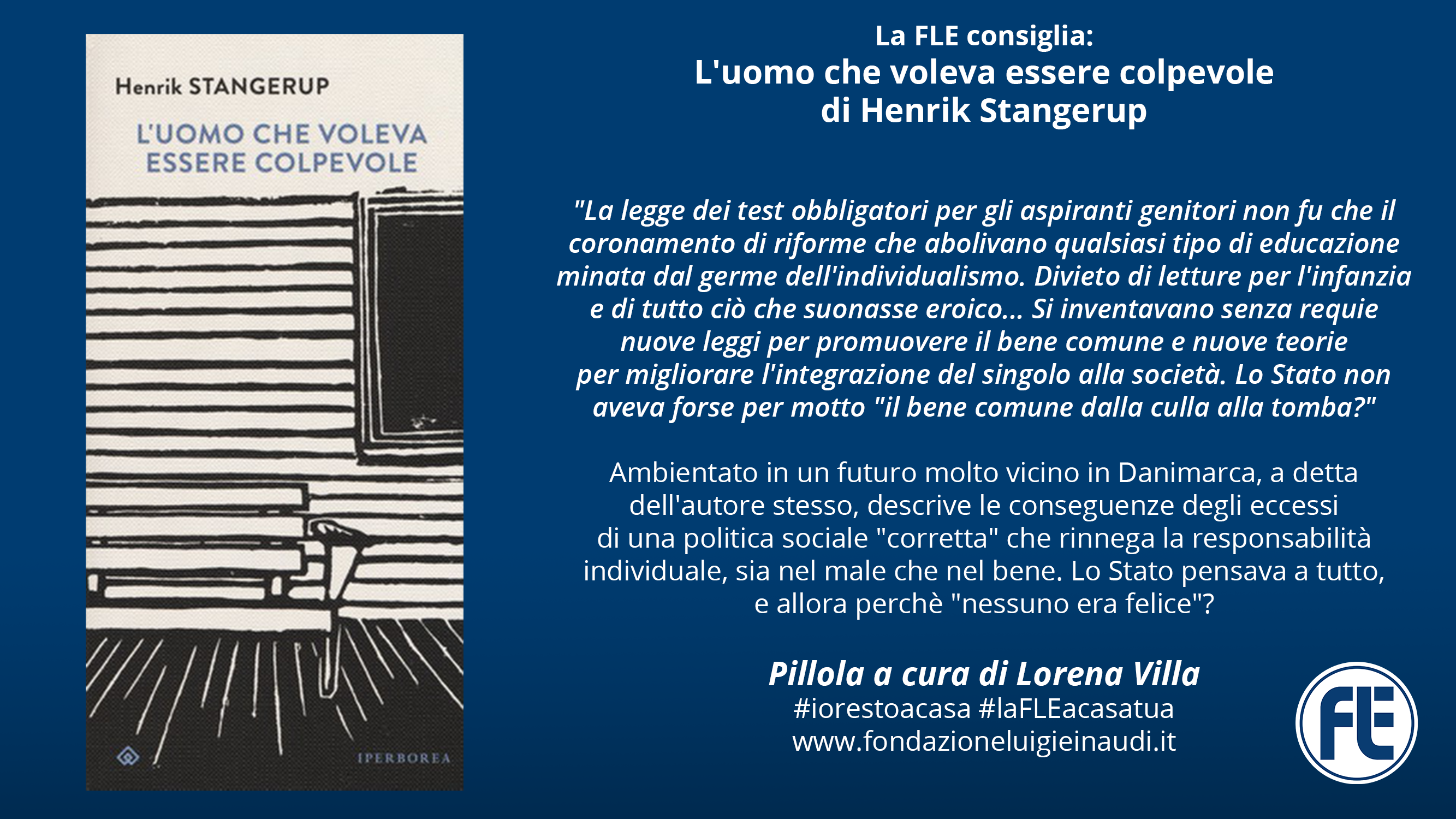 #laFLEacasatua – Pillola #4, L’uomo che voleva essere colpevole di Henrik Stangerup