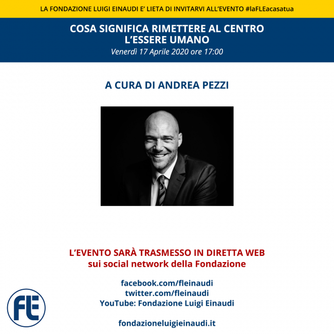 #laFLEacasatua – Diretta con Andrea Pezzi, tema “Cosa significa rimettere al centro l’essere umano”