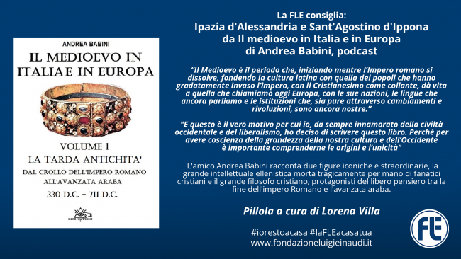 #laFLEacasatua – Pillola #11, Ipazia d’Alessandria e Sant’Agostino d’Ippona