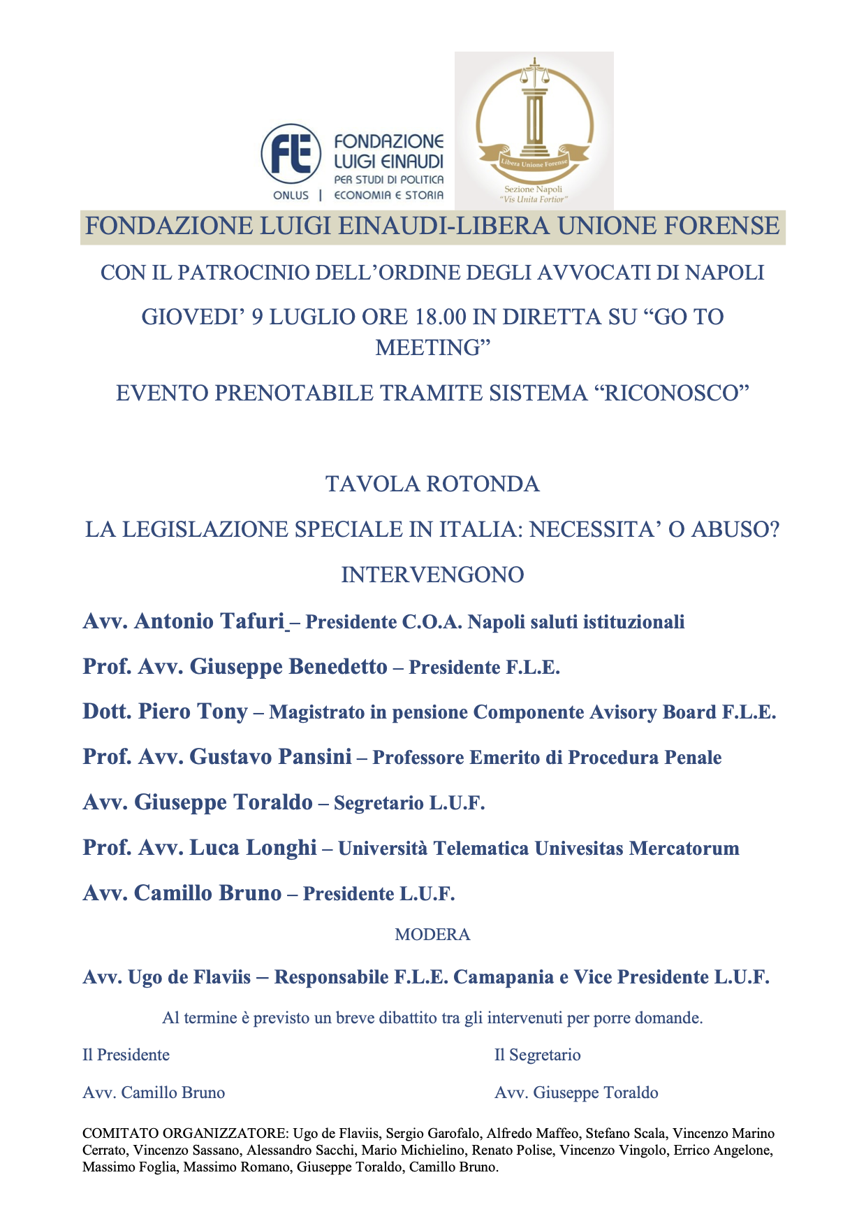 Special legislation in Italy: necessity or abuse?
