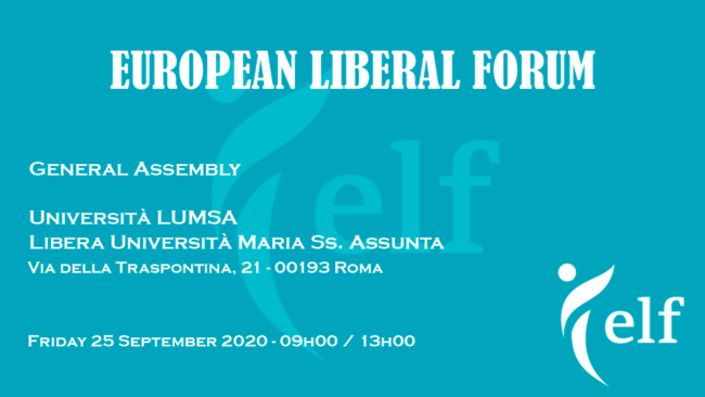 ELF torna a Roma. La FLE è felice di ospitare le Fondazioni liberali di tutta Europa.