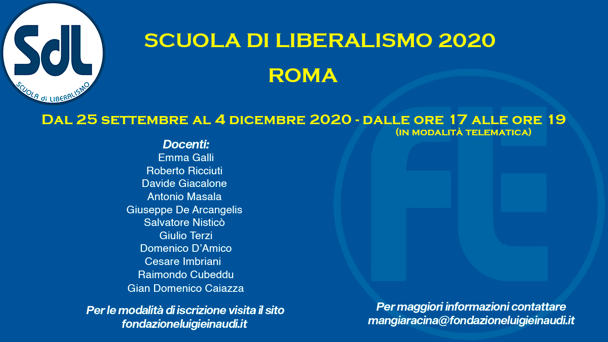 Scuola di Liberalismo 2020  – Roma