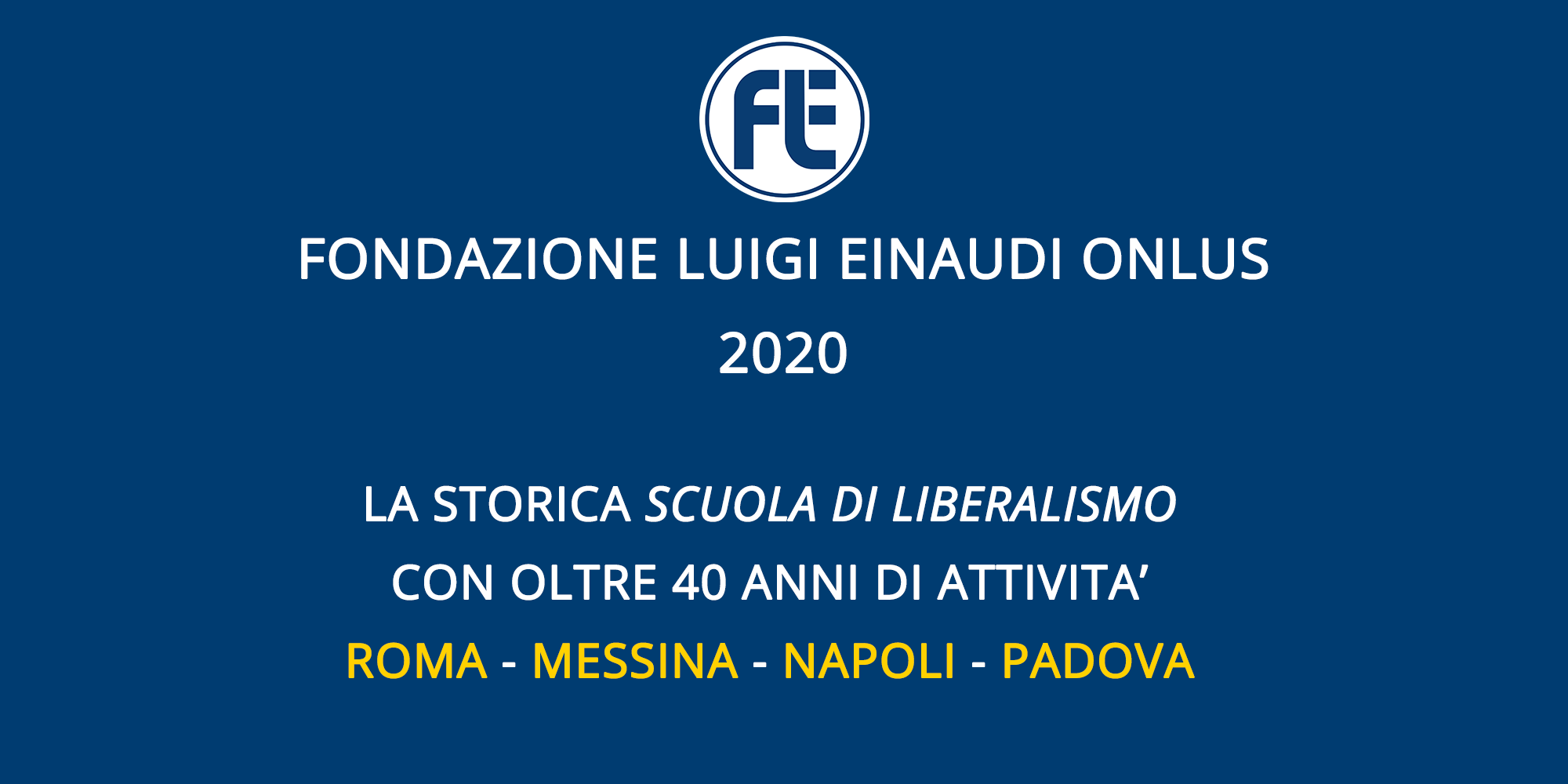 Scuola di Liberalismo 2020 – Roma: Lezione di Emma Galli sul tema “Dalla tradizione italiana di scienza delle finanze alla Public Choice”