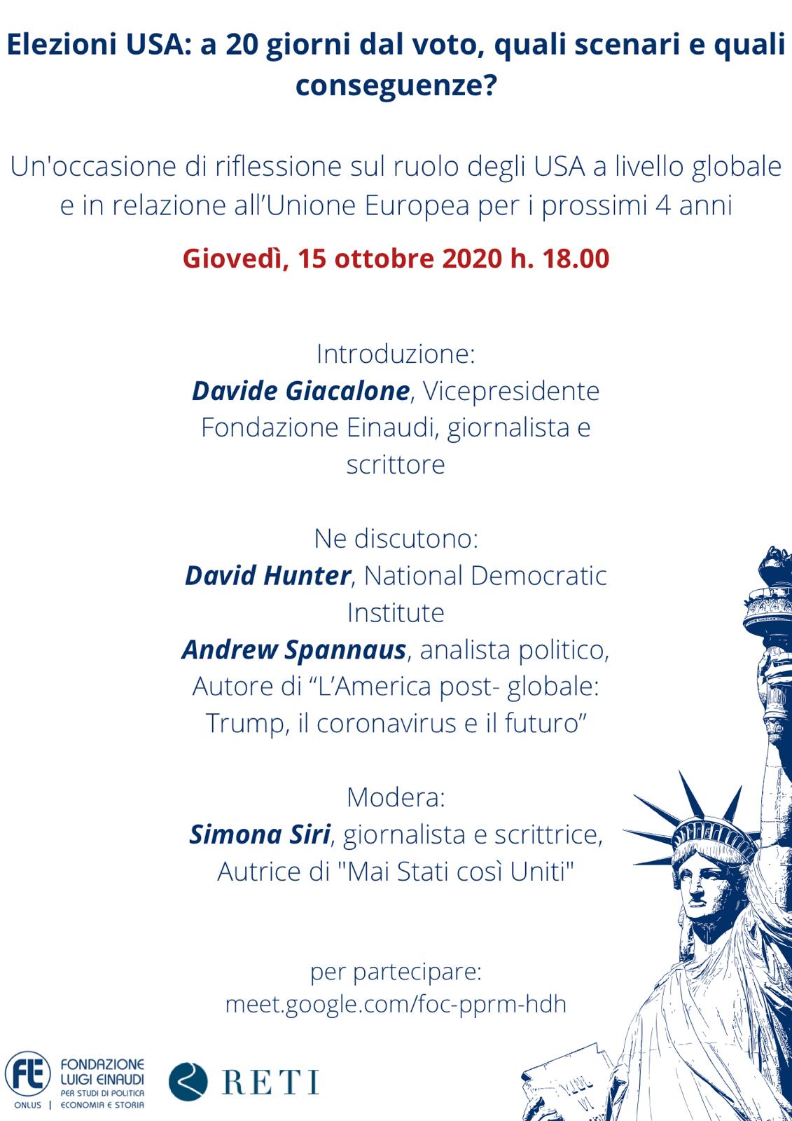 Elezioni USA: a 20 giorni dal voto, quali scenari e quali conseguenze?