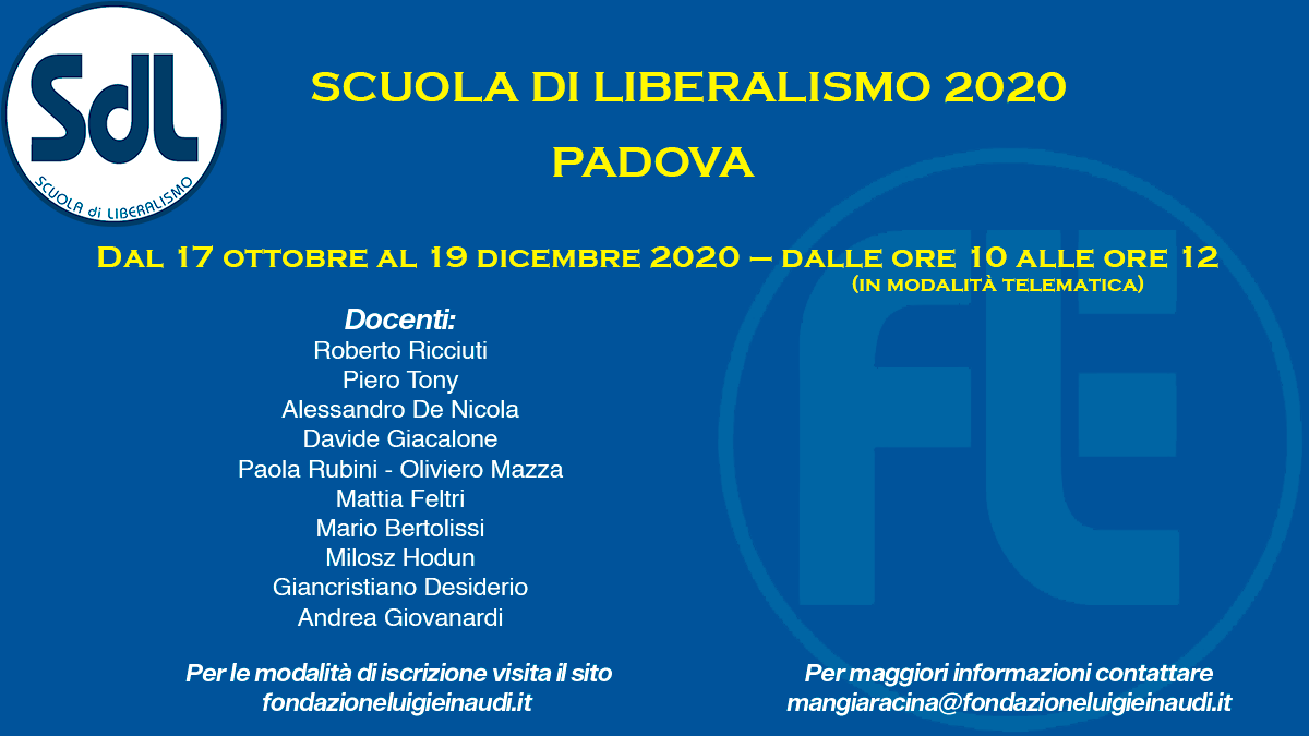 Scuola di Liberalismo 2020 – Padova