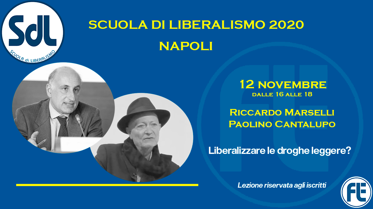 Naples, November 12, 2020. School of Liberalism: Riccardo Marselli and Paolino Cantalupo give the lecture