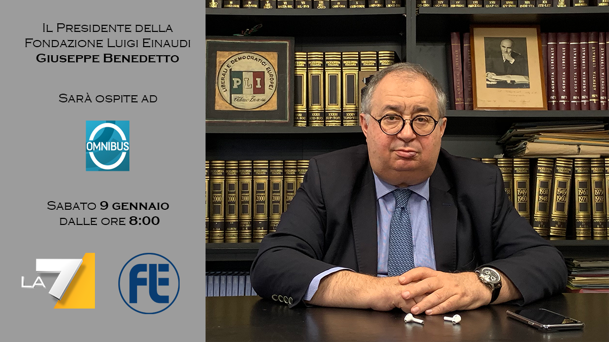 President Giuseppe Benedetto interview at Omnibus La7, Saturday January 9th 2021, 8 a.m.