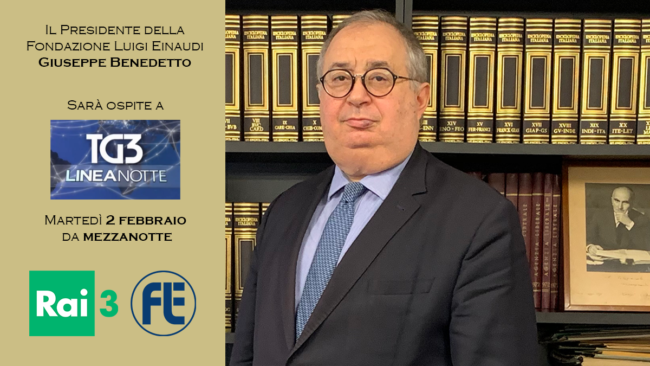 Il Presidente Giuseppe Benedetto ospite a Tg3 Linea Notte