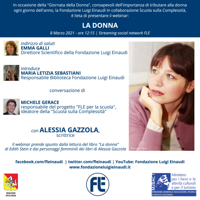 La Donna: appuntamento l’8 marzo con Alessia Gazzola