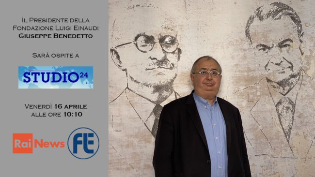 President Giuseppe Benedetto interview on Rai Studio 24. Rai News. April 16th 2021