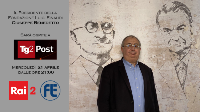 President Giuseppe Benedetto interview on Tg2 Post. Rai2. April 21 2021