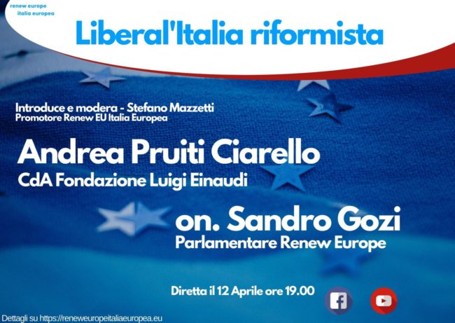 Andrea Pruiti Ciarello joins the conference “Renew Europe: Liberal’Italia riformista”