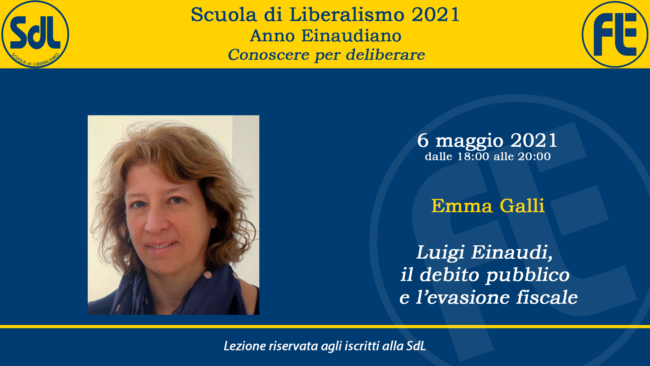 School of Liberalism: Lecture by Emma Galli