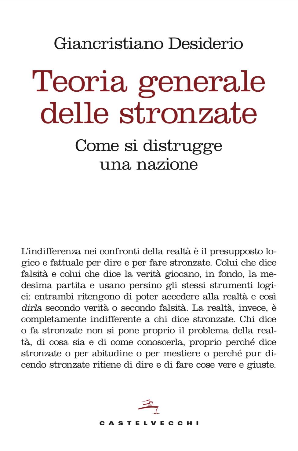 Teoria generale delle stronzate – Giancristiano Desiderio