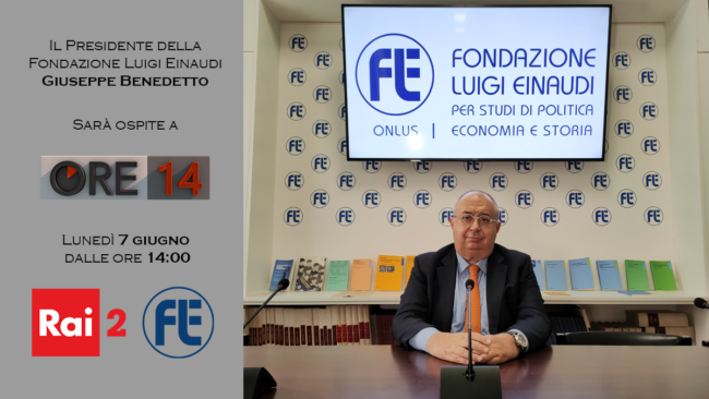 President Giuseppe Benedetto interview on “Ore14”. Rai 2, June 7th.