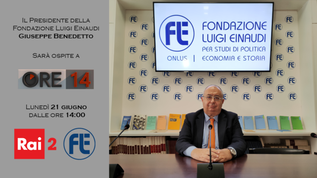President Giuseppe Benedetto interview at 2 p.m. on Rai 2, June 21 2021