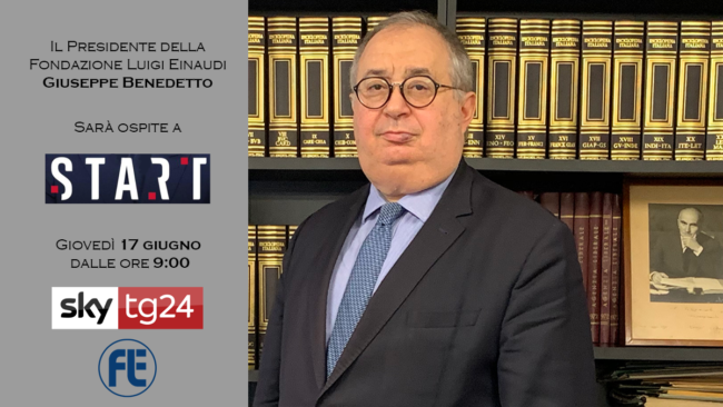Il Presidente Giuseppe Benedetto ospite a Start su SkyTg24 il 17 giugno 2021