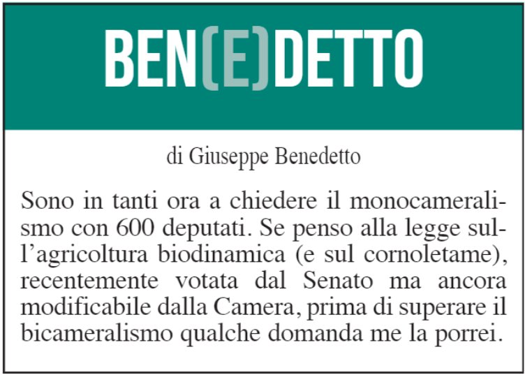 BEN(E)DETTO: 12 giugno 2021