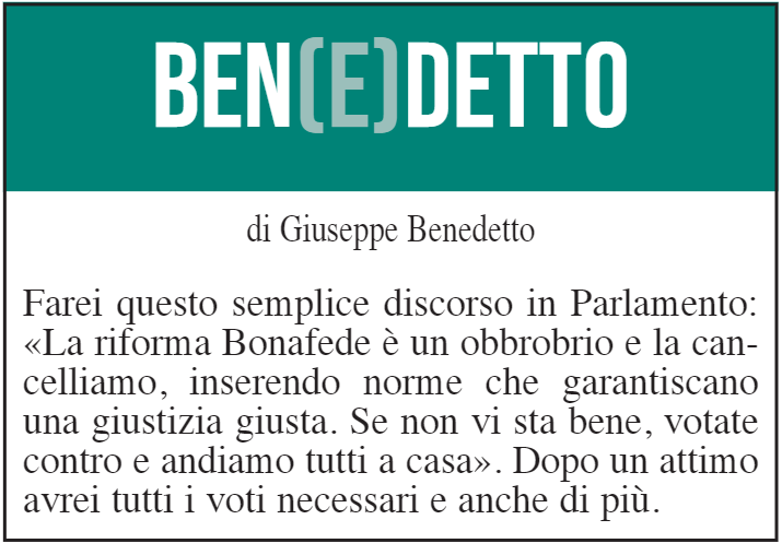 BEN(E)DETTO 13 luglio 2021