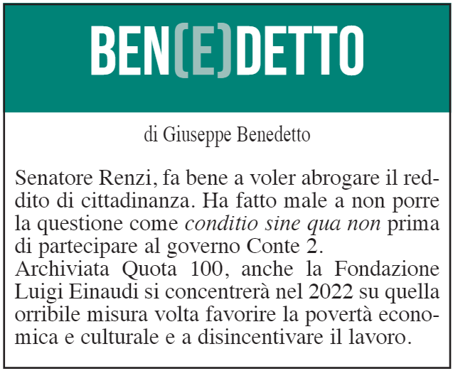 BEN(E)DETTO 14 luglio 2021