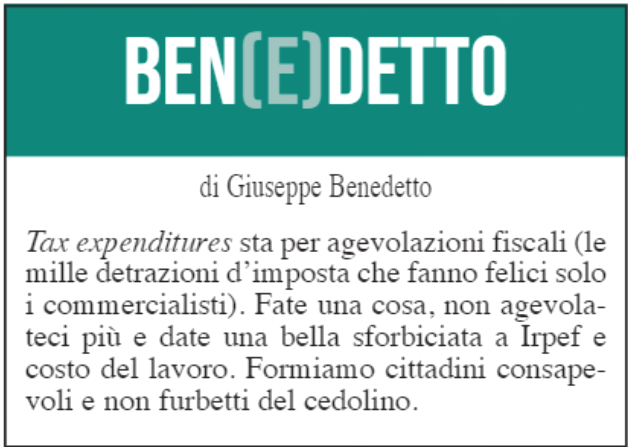 BEN(E)DETTO: 15 giugno 2021