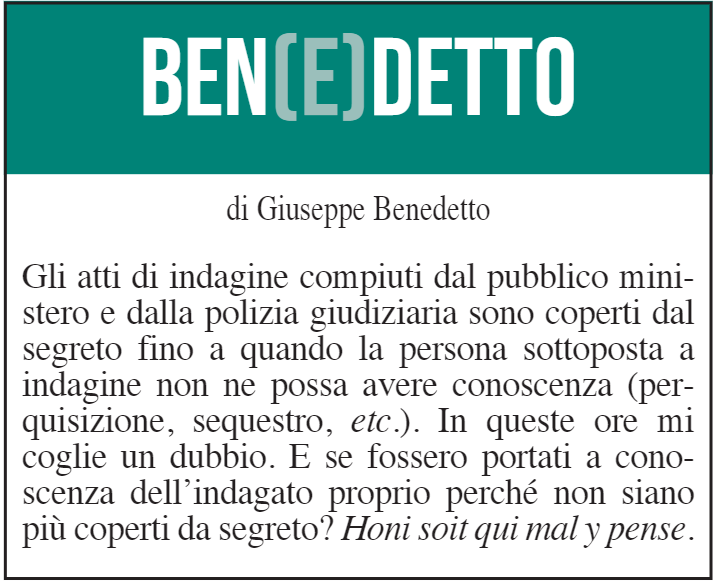 BEN(E)DETTO 15 luglio 2021