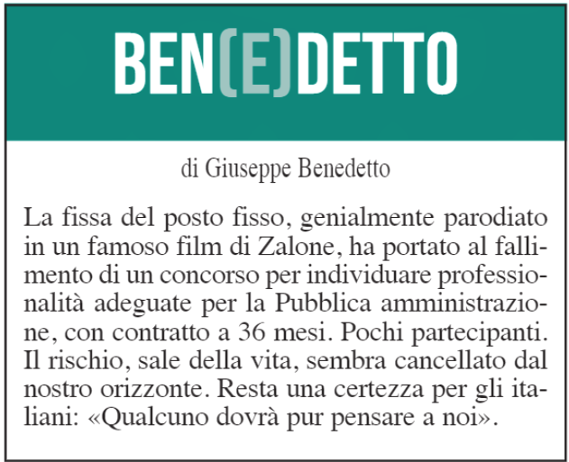 BEN(E)DETTO: 16 giugno 2021