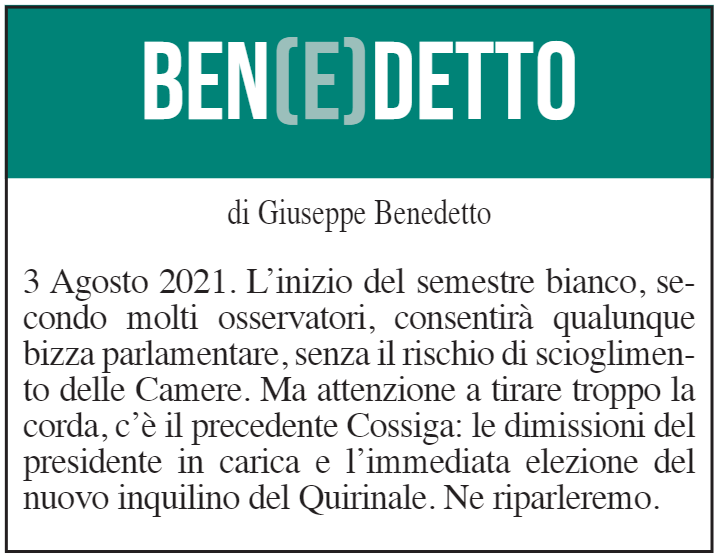 BEN(E)DETTO 17 luglio 2021