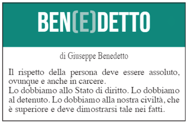 Ben(e)detto: 2 luglio 2021