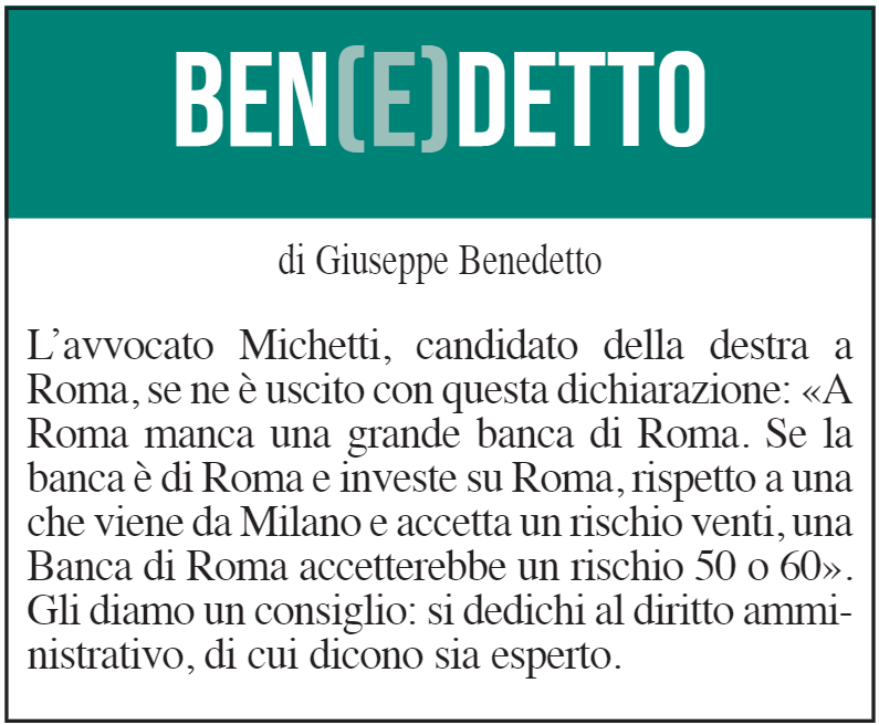 Ben(e)detto: 21 luglio 2021