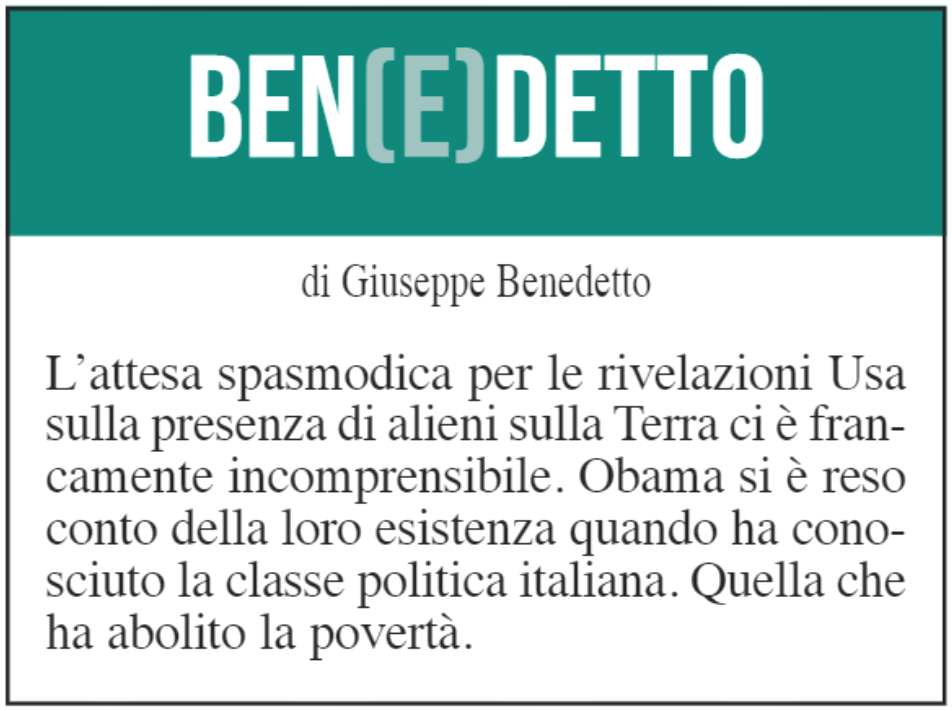 BEN(E)DETTO: 5 giugno 2021