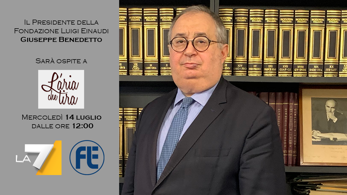President Giuseppe Benedetto interview on “L’aria che tira” on La7, July 14 2021