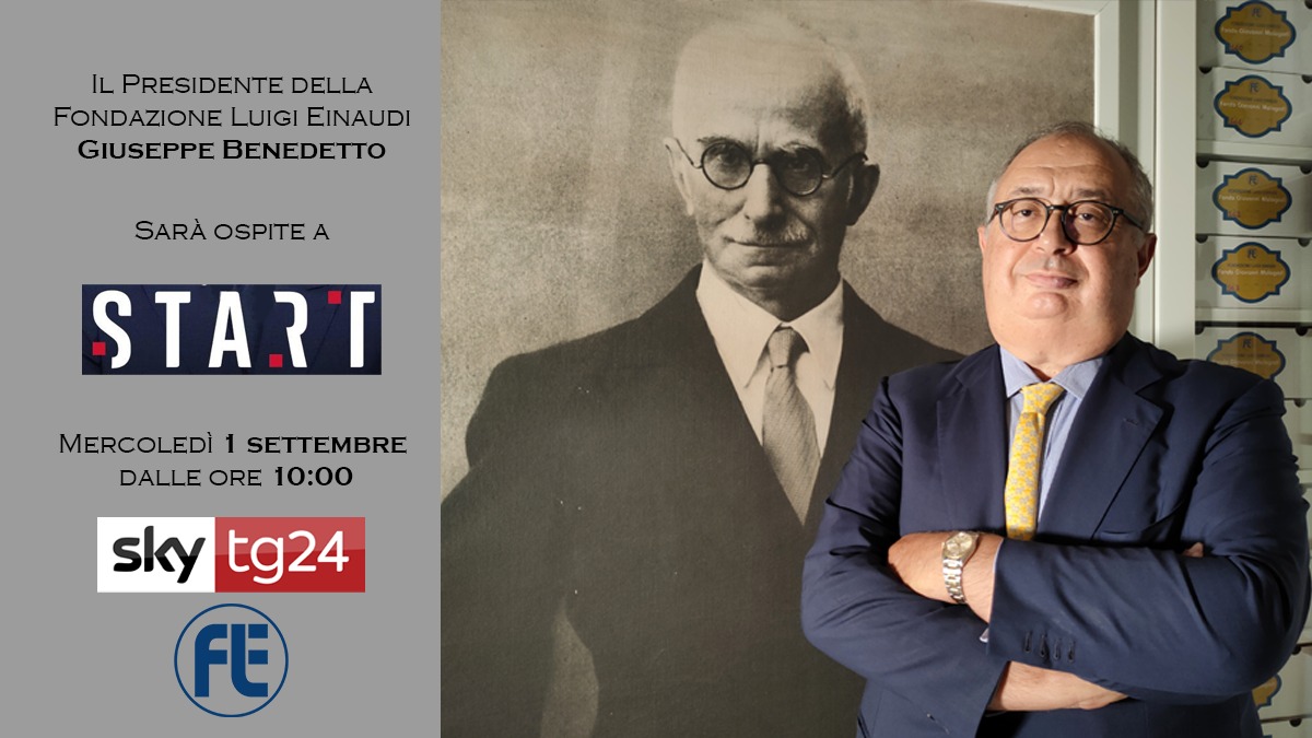 Il Presidente Giuseppe Benedetto ospite a Start su Sky TG 24 il 1 settembre 2021