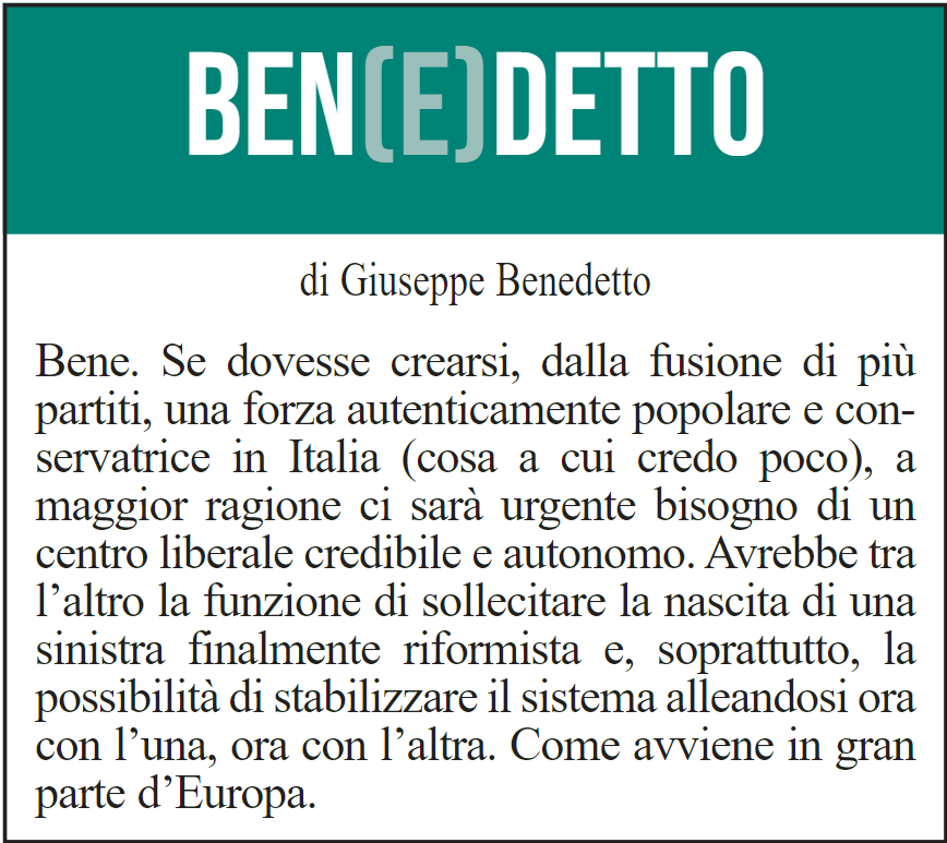 BEN(E)DETTO 24 agosto 2021