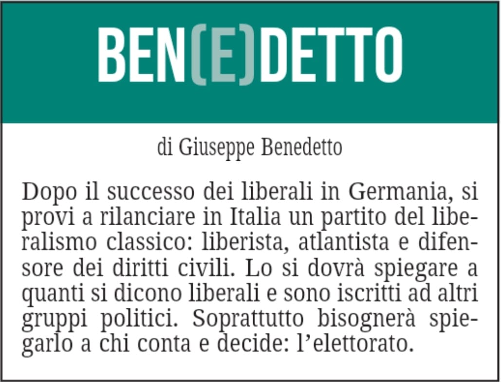 BEN(E)DETTO – 28 settembre 2021